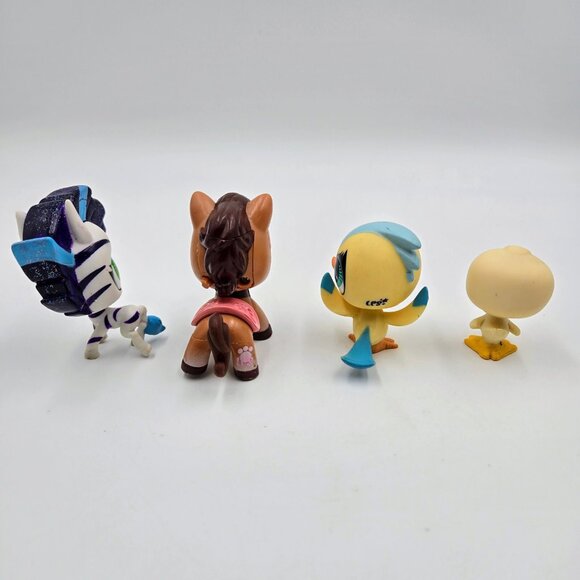 Littlest Pet Shop LPS Lot Zebra #2856 Horse #2257 Canary #2519 Duck #199 2005 - Picture 4 of 9